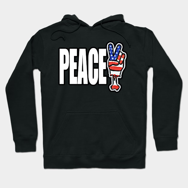 Peace Sign Hoodie by Cyde Track